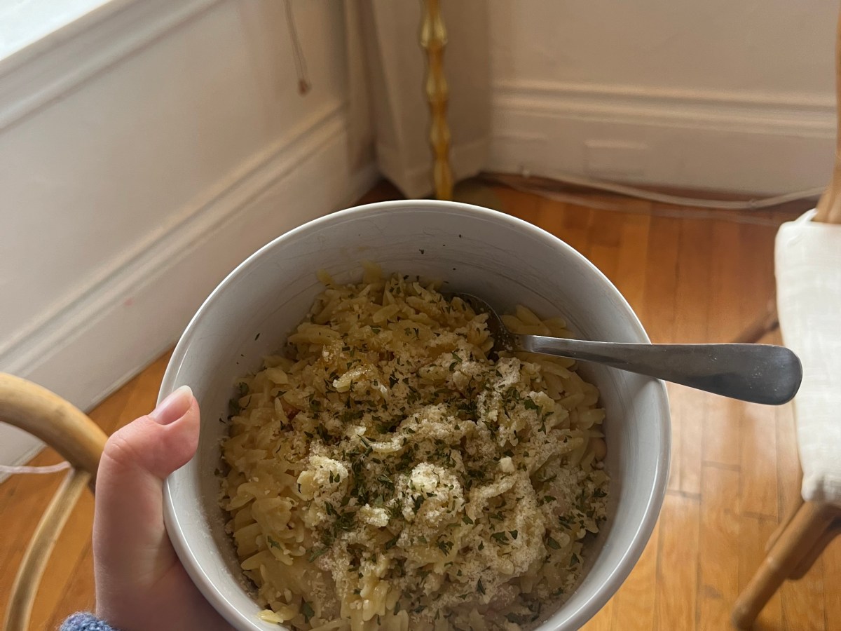 Creamy Cheesy Orzo with White&nbsp;Beans